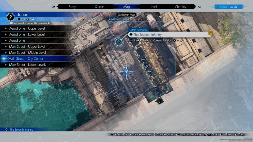 Junon Canon LOocation Map