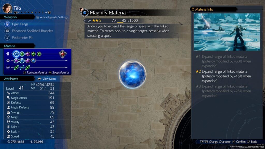 Final Fantasy VII Rebirth Magnify Materia