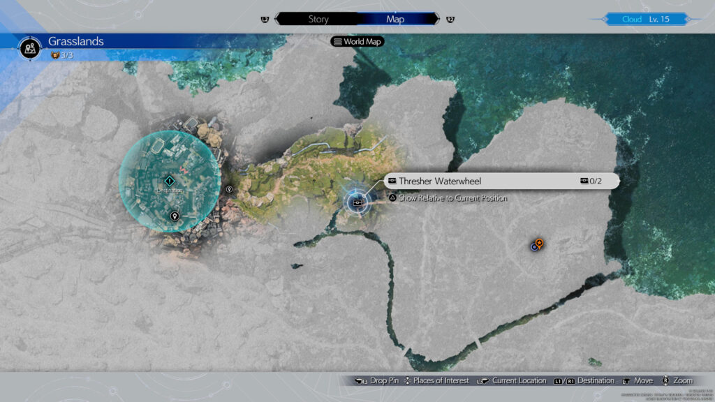 Final Fantasy VII Rebirth Thresher Waterwheel Chche Location