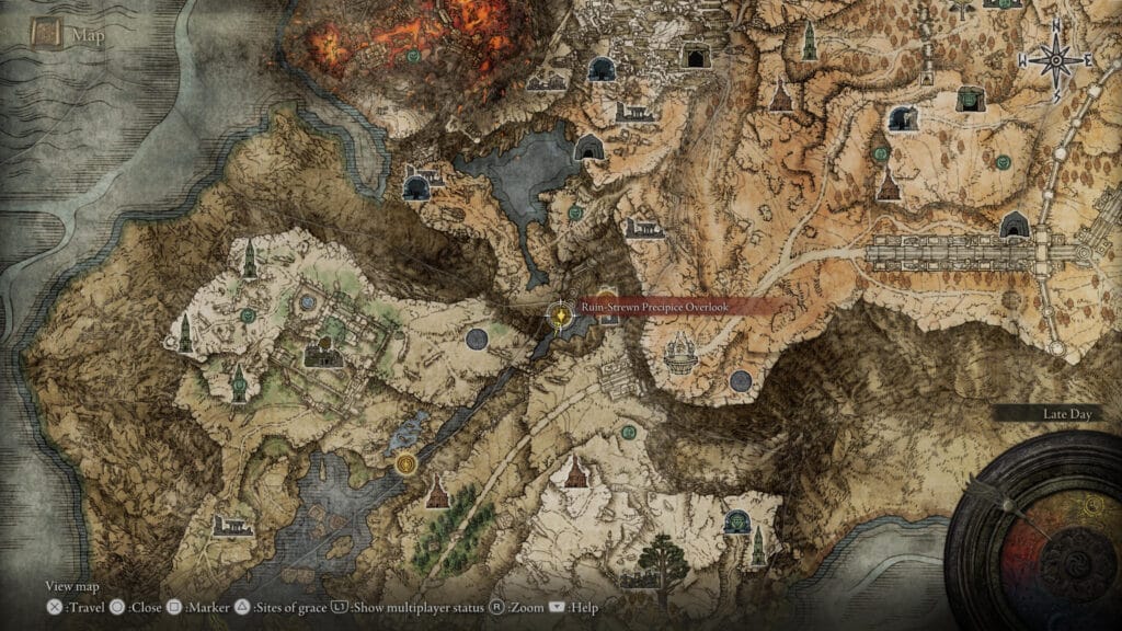 Ruin-Strewn Precipice Site of Grace Location