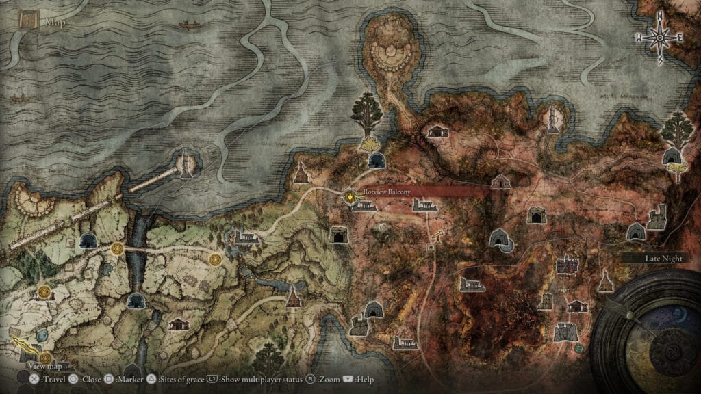 Rotview Balcony Site of Grace Location